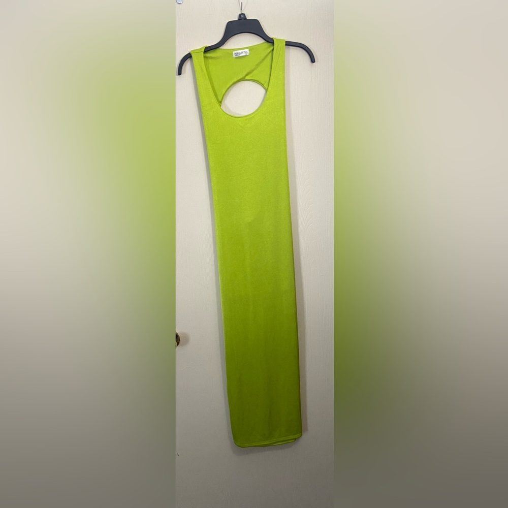 LIME GREEN DRESS